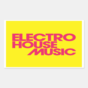 Electro House Music Sticker