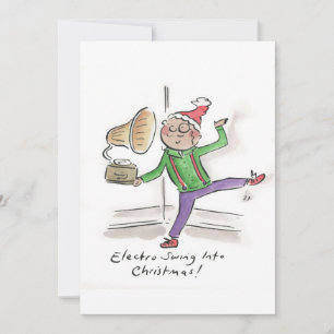 Electro Swing into Christmas Invitation