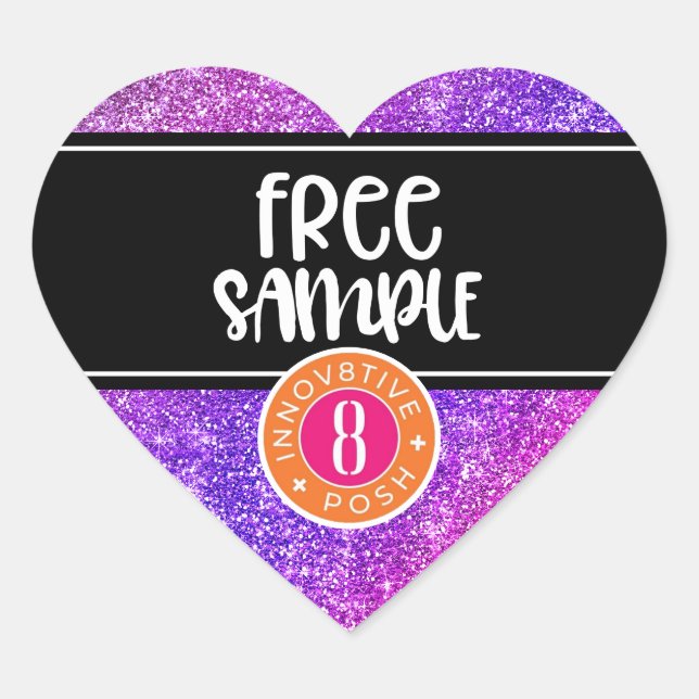 Électroautocollants de étiquette d'échantillon de  (Devant)