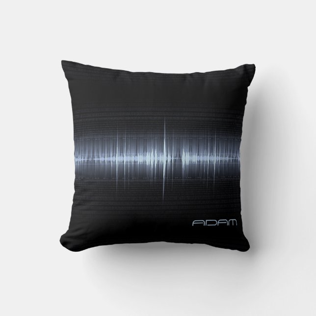 Electrocardiogram Cardiologist Personalized Men's Throw Pillow (Front)
