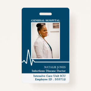 Electrocardiogramme, Photo Médicale ID Badge