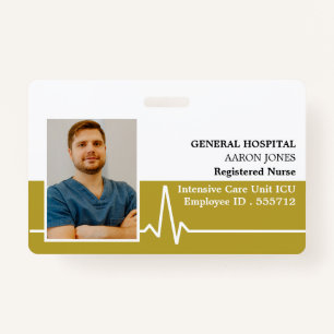 Electrocardiogramme, Photo Médicale ID Badge