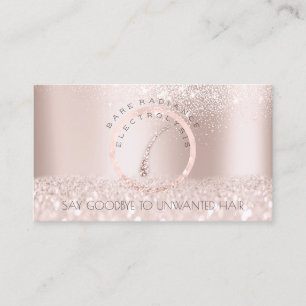 Electrolysis Hair Removal Appointment Rose Glitter