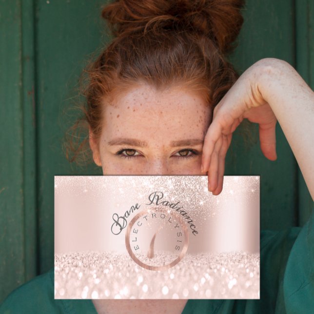 Electrolysis Hair Removal beauty Studio Pink Rose Appointment Card (Electrolysis Hair Removal beauty Studio Pink Rose Appointment Card)