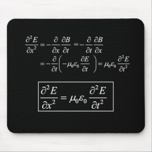 electromagnetic d'alembert wave equation  mouse pad