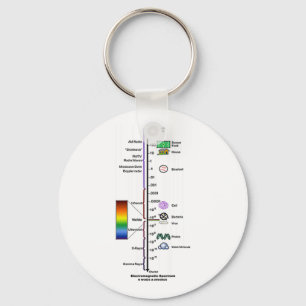 Electromagnetic Spectrum Keychain