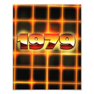 electronic 1979 photo print