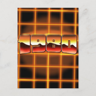 Electronic 1980 postcard