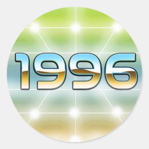 Electronic 1996 classic round sticker