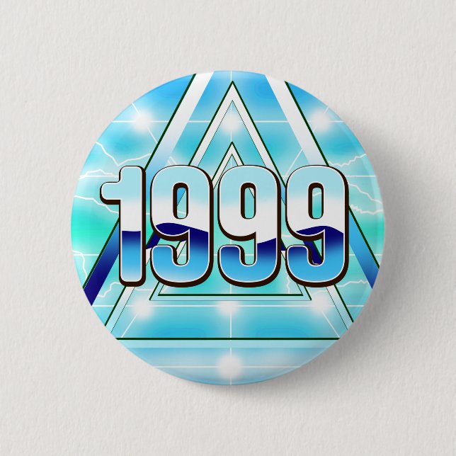Electronic 1999 2 inch round button (Front)
