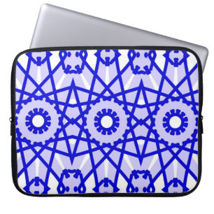 Electronic Bag, A vibrant classic blue pattern La Laptop Sleeve