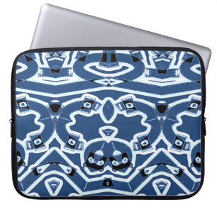 Electronic Bag, A vibrant classic grey pattern Laptop Sleeve
