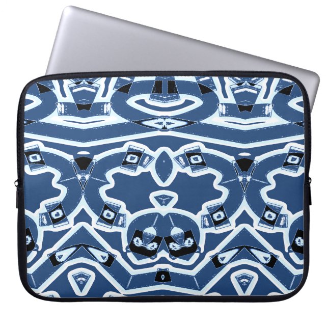 Electronic Bag, A vibrant classic grey pattern  Laptop Sleeve (Front)