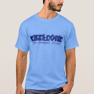 Electronic blue le gadget fixeur t-shirt