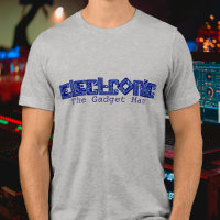 Electronic blue PCB style the gadget man t-shirt