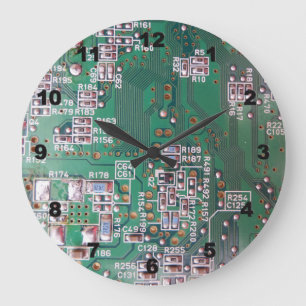 Electronic Circuit Acrylic Wall Clock