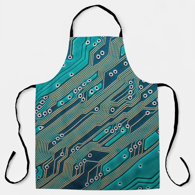 Electronic circuit board close up. background,boar apron (Front)