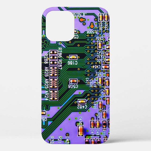 Electronic circuit board close up. background,boar Case-Mate iPhone case (Back)