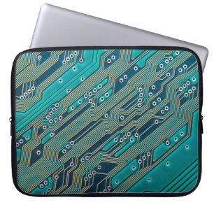 Electronic circuit board close up. background,boar laptop sleeve