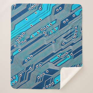 Electronic circuit board close up. circuit,board,b sherpa blanket