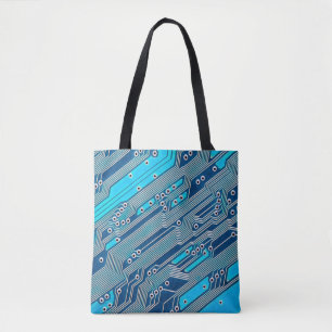 Electronic circuit board close up. circuit,board,b tote bag
