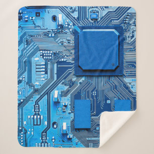 Electronic circuit board close up. circuit,board,s sherpa blanket