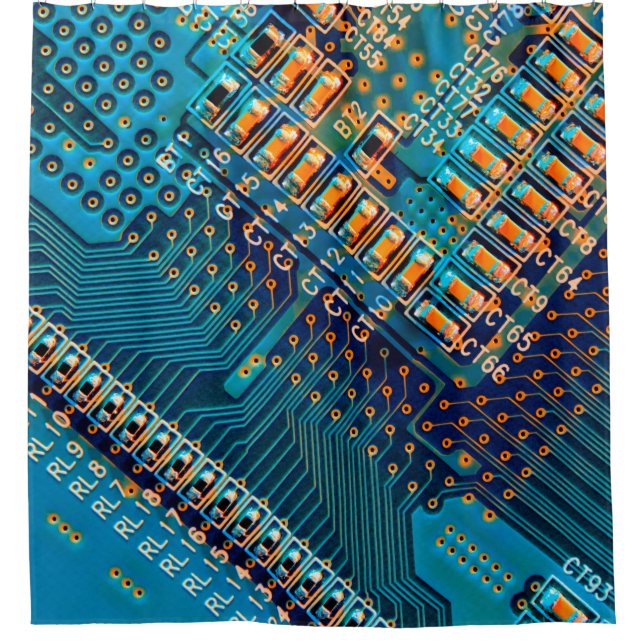 Electronic circuit board close up. computer,semico (Front)