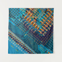 Electronic circuit board close up. computer,semico