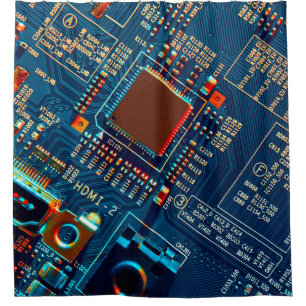 Electronic circuit board close up. electronic,micr