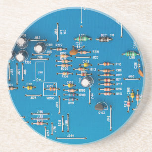 Electronic circuit board coaster