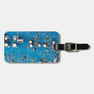 Electronic circuit board luggage tag