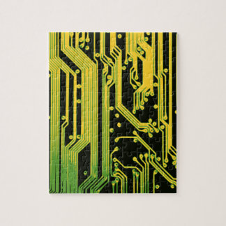 electronic circuit motif jigsaw puzzle
