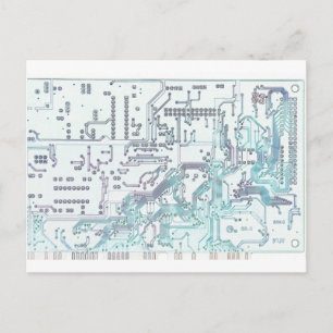 electronic circuit postcard