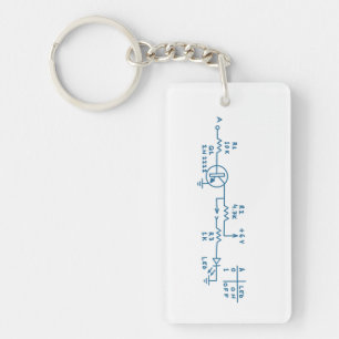 electronic circuit scheme technology homemade geek keychain