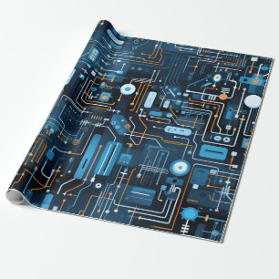 Electronic Circuit Wrapping Paper