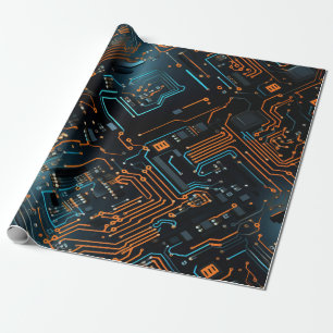 Electronic Circuit Wrapping Paper