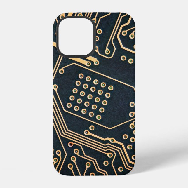 Electronic components, computer card close-up, dig iPhone case (Back)