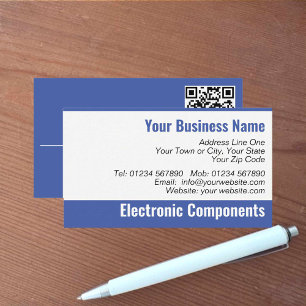 Electronic Components QR Code Business Card
