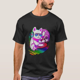 Electronic Dance Music Cat Dj T-Shirt