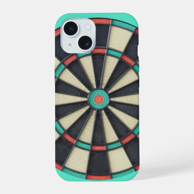 Electronic Dart Board iPhone 15 Case (Back)