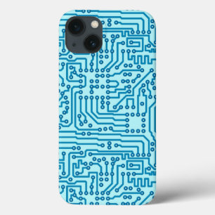 Electronic Digital Circuit Board iPhone 13 Case
