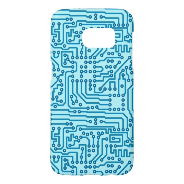 Electronic Digital Circuit Board Case-Mate Samsung Galaxy Case (Back)
