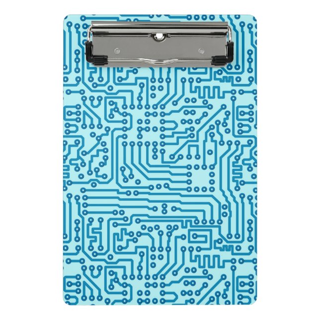 Electronic Digital Circuit Board Mini Clipboard (Front)