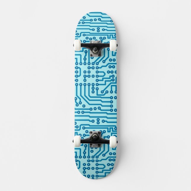 Electronic Digital Circuit Board Skateboard (Front)