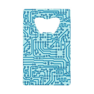 Electronic Digital Circuit Board Wallet Bottle Opener