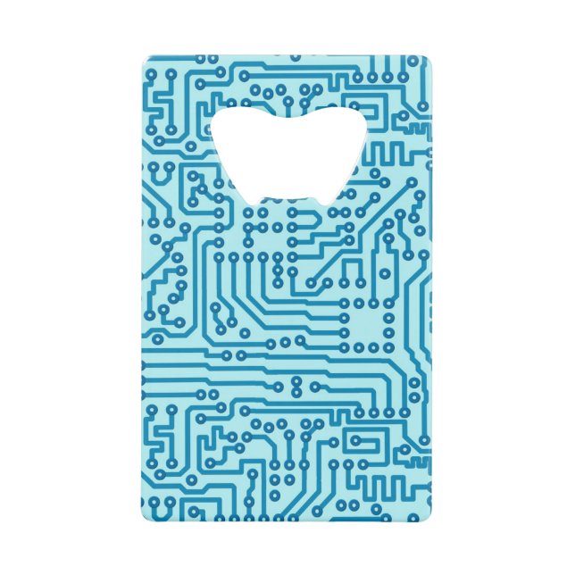 Electronic Digital Circuit Board Wallet Bottle Opener (Front)