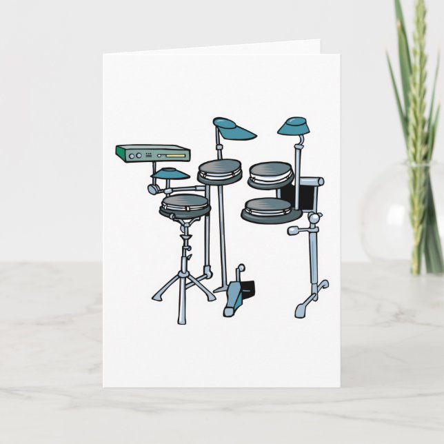 electronic drum set card (Front)
