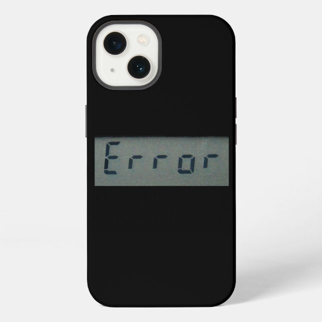 Electronic Error Message iPhone Case (Back)