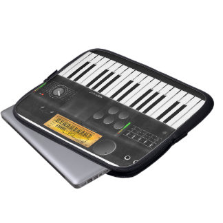 Electronic keyboard laptop sleeve