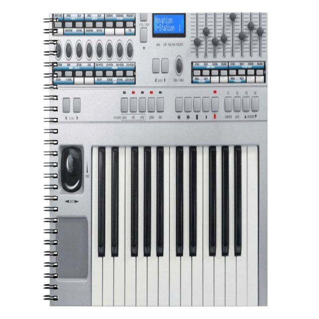 Electronic Keyboard Notebook (Front)